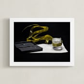 "I Is For Ink" - Art Print in Black and White by AMANDA LOMAX - Framed