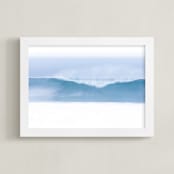 "Afternoon Swell" - Art Print in Ocean Blue by Mike Sunu - Framed
