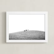 "Roaming West II" - Art Print in Black and White by Shannon Howard - Framed