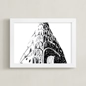 "Empire from Scratch" - Art Print in Black by Cricket and Bee - Framed