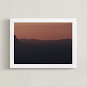 "Sunrise over Ramon crater #8" - Art Print in Sunrise over Ramon crater #8 Brown by Tal Paz-Fridman - Framed