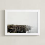 "To the End" - Art Print in Green and Brown by Becca Beers - Framed