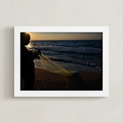 "The fisherman III" - Art Print in The fisherman sunset by Tal Paz-Fridman - Framed