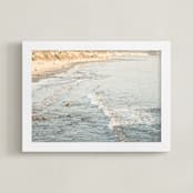 "Sea Cove l Newport Beach" - Art Print in Newport Blue by Shawna Urban - Framed