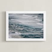 "Winter Surfing VI" - Art Print in Winter Surfing VI by Tal Paz-Fridman - Framed