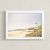 "Dear June" - Art Print in Laguna Blue by Shawna Urban - Framed