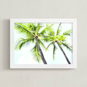 "Dance Partners" - Art Print in Fresh Green by Courtney Crane - Framed
