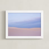 "Pink Sand Dunes" - Art Print in Sand Pink by Kathy Van Torne - Framed