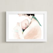 "Beach Nap" - Art Print in Emerald by Andi Pahl - Framed