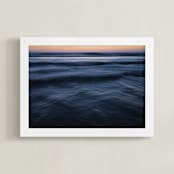 "The Uniqueness of Waves XXXV" - Art Print in The Uniqueness of Waves XXXV Blue by Tal Paz-Fridman - Framed
