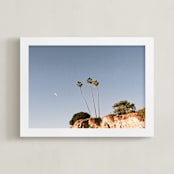 "From California, With Love" - Art Print in Sky Blue by Mike Sunu - Framed