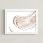 "Blush & Bloom" - Art Print in Blush Pink by Sarah Lund - Framed