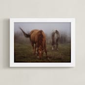 "Dew At Dawn" - Art Print in Pumpkin Spice by Hollie Renner Photography - Framed