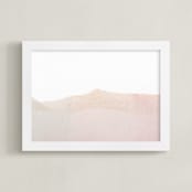 "Desert Dune" - Art Print in dusty rose by Sadie Holden - Framed