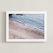 "Shell Beach no. 2" - Art Print in Sand by Krissy Bengtson - Framed