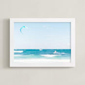 "Yucatan XIII" - Art Print in Sea Blue by Lindsay Ferraris Photography - Framed