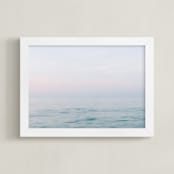 "Atlantic Mist" - Art Print in Sea Blue by Lindsay Ferraris Photography - Framed