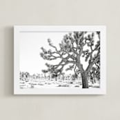 "Joshua Tree Times" - Art Print in Monochrome by Bree Madden - Framed