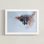 "THE SOUND OF WATER" - Art Print in Depths by ADRIENNE JACKSON - Framed