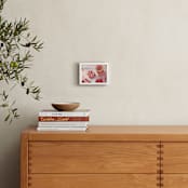 "Pomegranate Flatlay Study" - Art Print in Pomegranate Red by Kinga Subject - In a Room