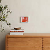 "One" - Art Print in Bright Orange by Stefania Copertini - In a Room