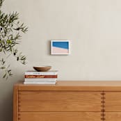 "Space & Boundaries II" - Art Print in Pink Coral by Caroline Mint - In a Room