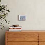 "Boardwalk Brights" - Art Print in Sky Blue by Janel Galvez - In a Room
