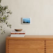 "Big Sur Nepenthe" - Art Print in ocean sky blue by Sea and Sky - In a Room