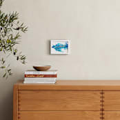 "Sea Creature" - Art Print in Ocean Hues by Michelle Jean - In a Room