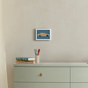 "New York" - Personalized Art Print in Taxi by Jenna Holcomb - In a Room