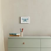 "Flutter & Fly" - Personalized Art Print in Sun and Sky by Blue Ombre co - In a Room
