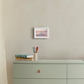 "Cotton Candy Coast" - Art Print in Cotton Candy by Shannon Howard - In a Room