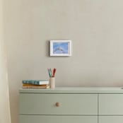 "Rainbow ride." - Art Print in beach mist blue by Dawn Smith - In a Room