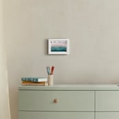 "Dots" - Art Print in Turquoise by Mike Sunu - In a Room