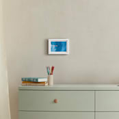 "Blue escape" - Art Print in Deep Blue by Mary Cecelia - In a Room