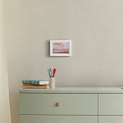 "Coral Desert" - Art Print in desert pink by AlisonJerry - In a Room