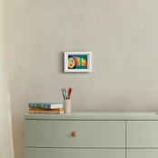 "Here's Looking At You" - Art Print in Toucan Teal by Noonday Design - In a Room