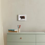 "Bear Body" - Art Print in Chestnut by Sarah Fitzgerald - In a Room