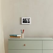 "Guitars, Monochrome" - Art Print in Black by Jason - In a Room