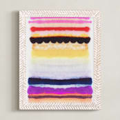 "Behind The Veil 2" - Art Print in Vibrant Cherry by HAPI ART - Framed