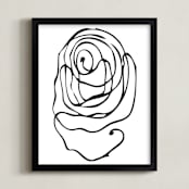 "perinuclear no.2" - Art Print in Coal Black by Stephanie Nowotarski - Framed