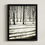 "The Relenting" - Art Print in Black by Misty Hughes - Framed