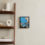 "Summer Reflection ll" - Art Print in summer blue by Kristiina Almy - In a Room