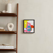 "Composition 2" - Art Print in Electric Cotton Candy by Jaime Derringer - In a Room