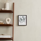 "Embrace" - Art Print in charcoal black by R studio - In a Room