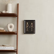 "Until Death Skeletons" - Art Print in Charcoal by Katie Zimpel - In a Room
