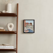 "Afternoon Coffee" - Art Print in Coffee Brown by studio SYLVO - In a Room