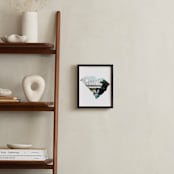 "Greenville, South Carolina Love" - Art Print in Happy Skies Blue by The Tattered Traveler - In a Room