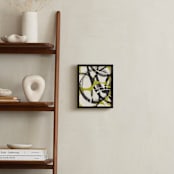 "Moving geometric place" - Art Print in Oribit green by Bethania Lima - In a Room
