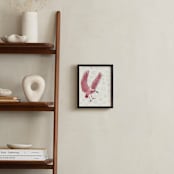 "Roseate spoonbill" - Art Print in Rose in rain by Nina Leth - In a Room